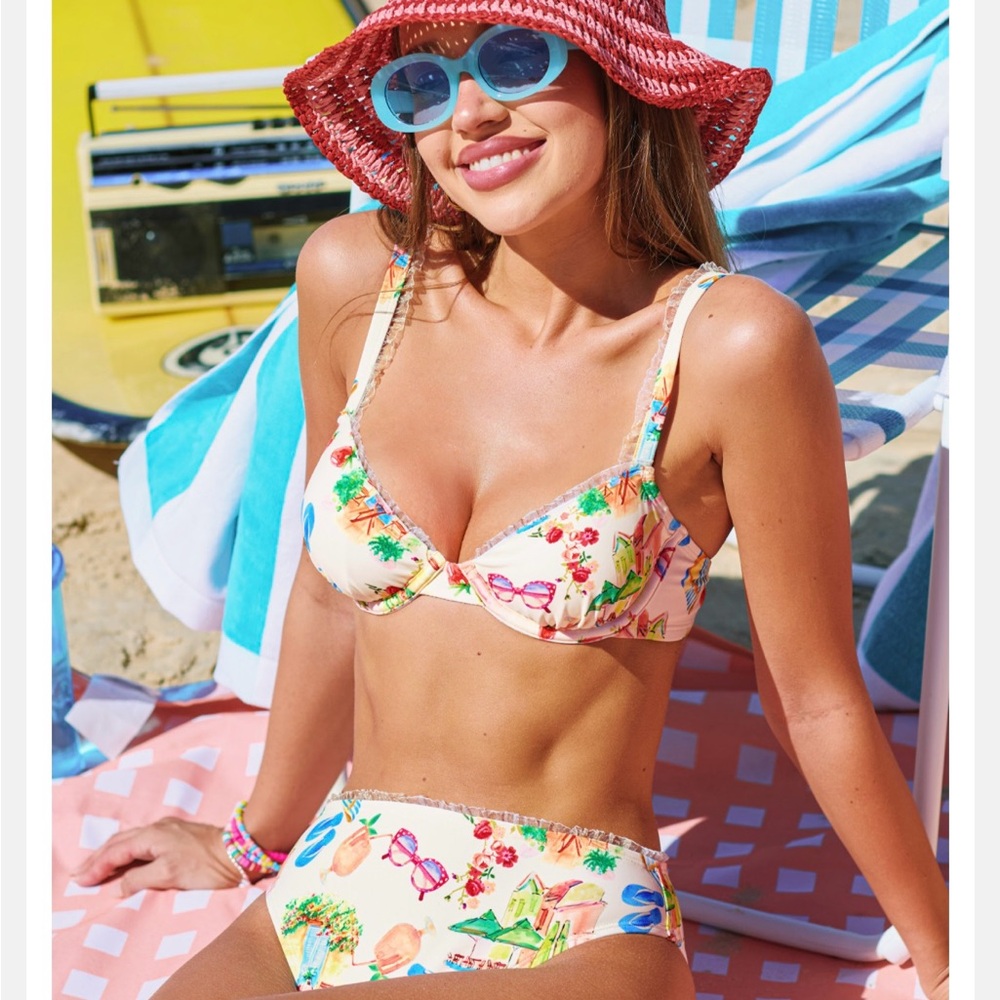 Cupshe Beach Print Bikini